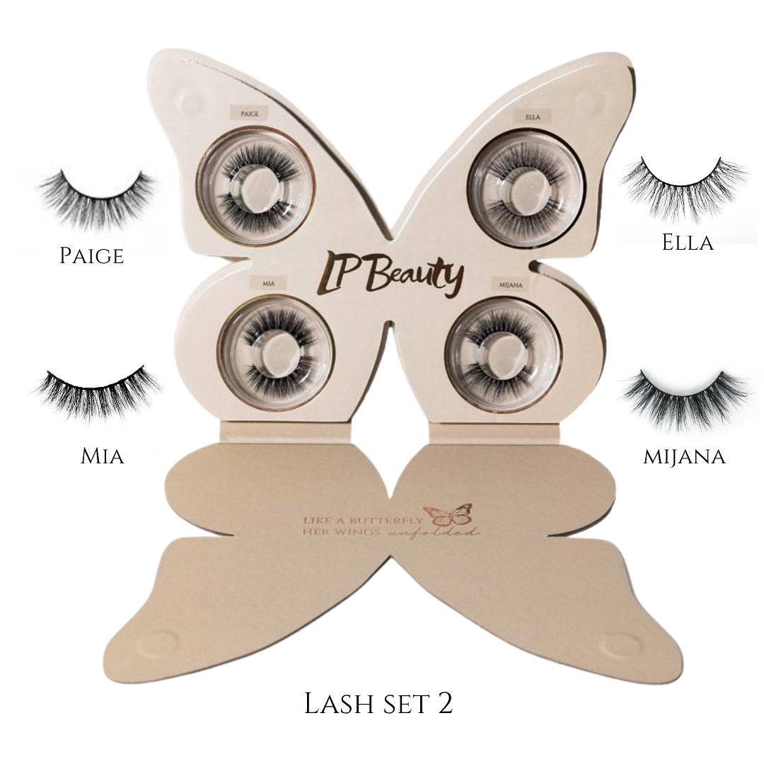 4pc Butterfly Lash Set