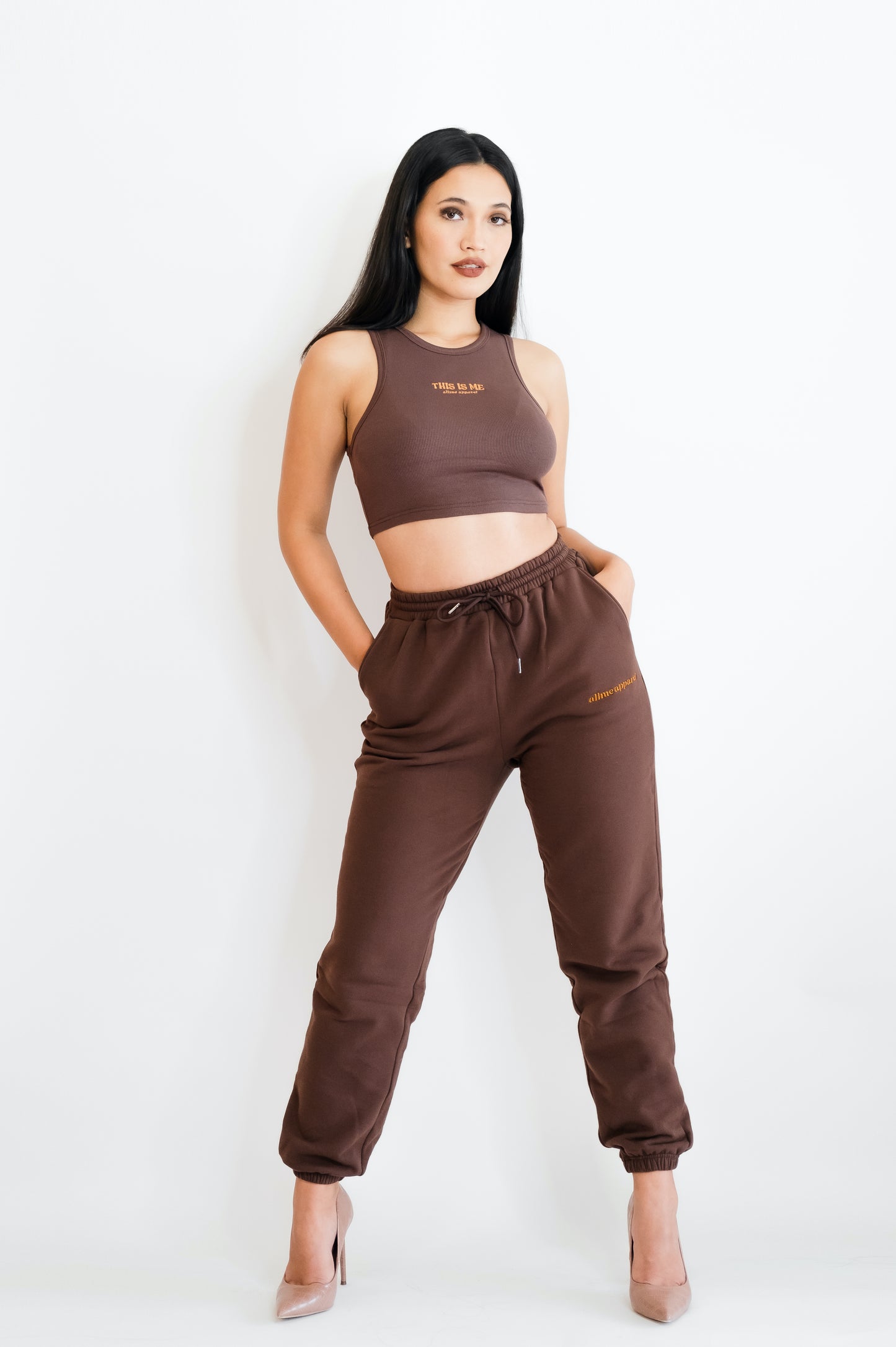 AllMe Apparel - Ari Mocha Lounge Wear