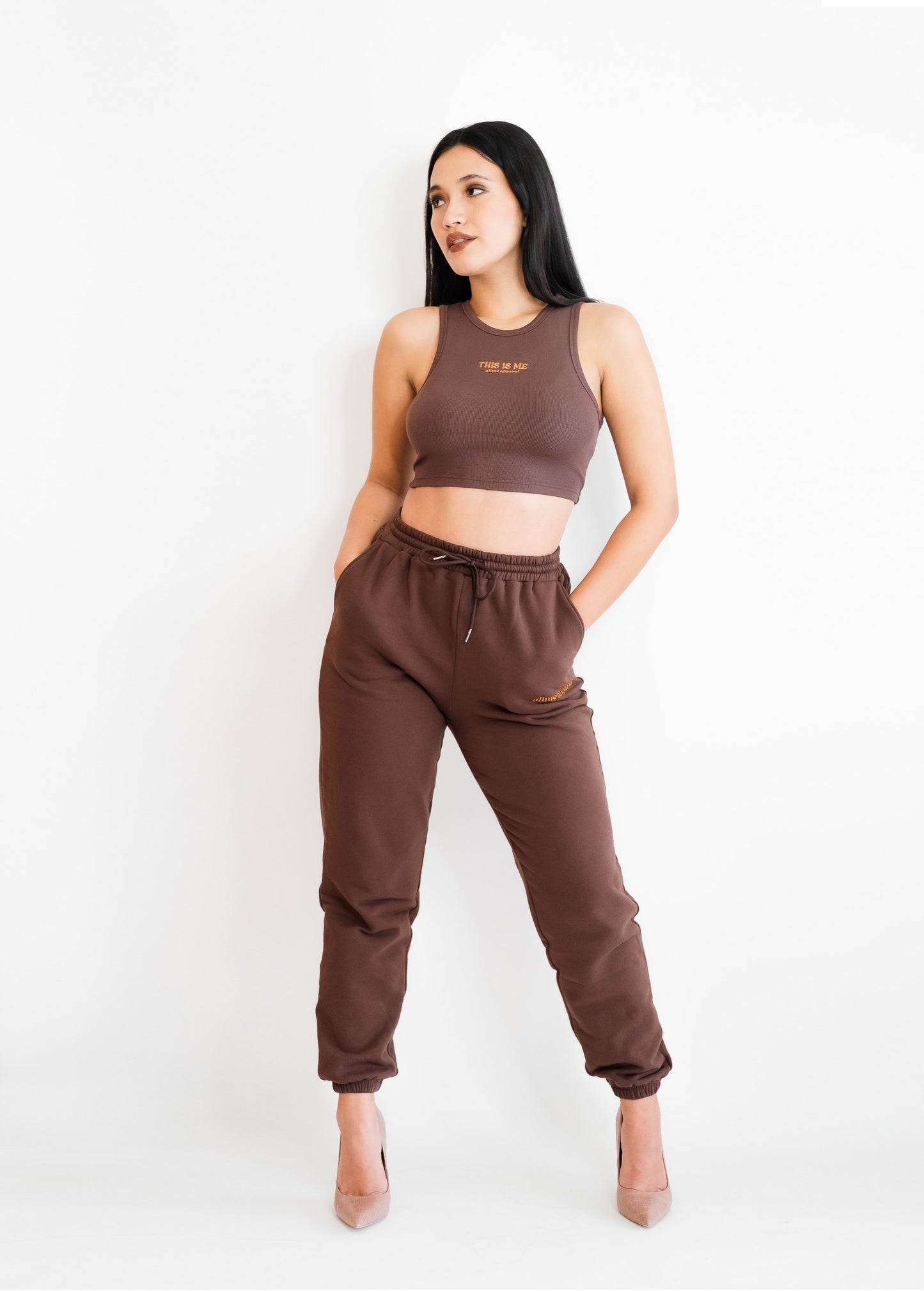 AllMe Apparel - Ari Mocha Lounge Wear